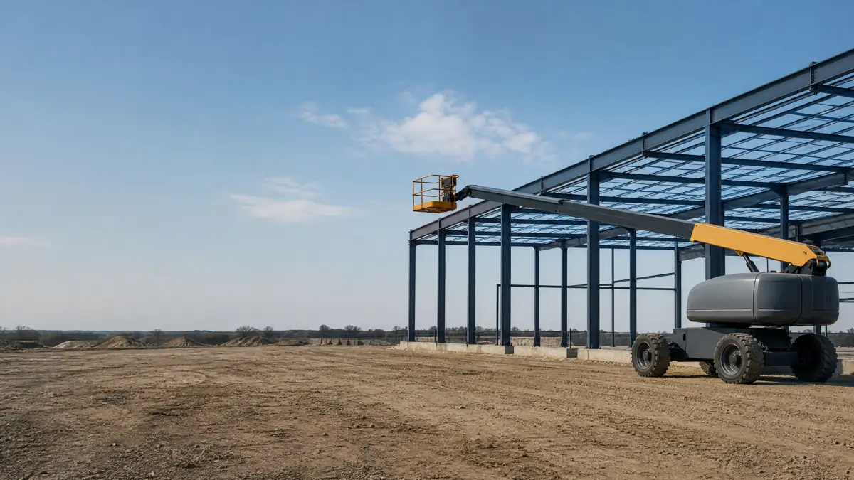Boom Lifts jobsite access in Fort Worth